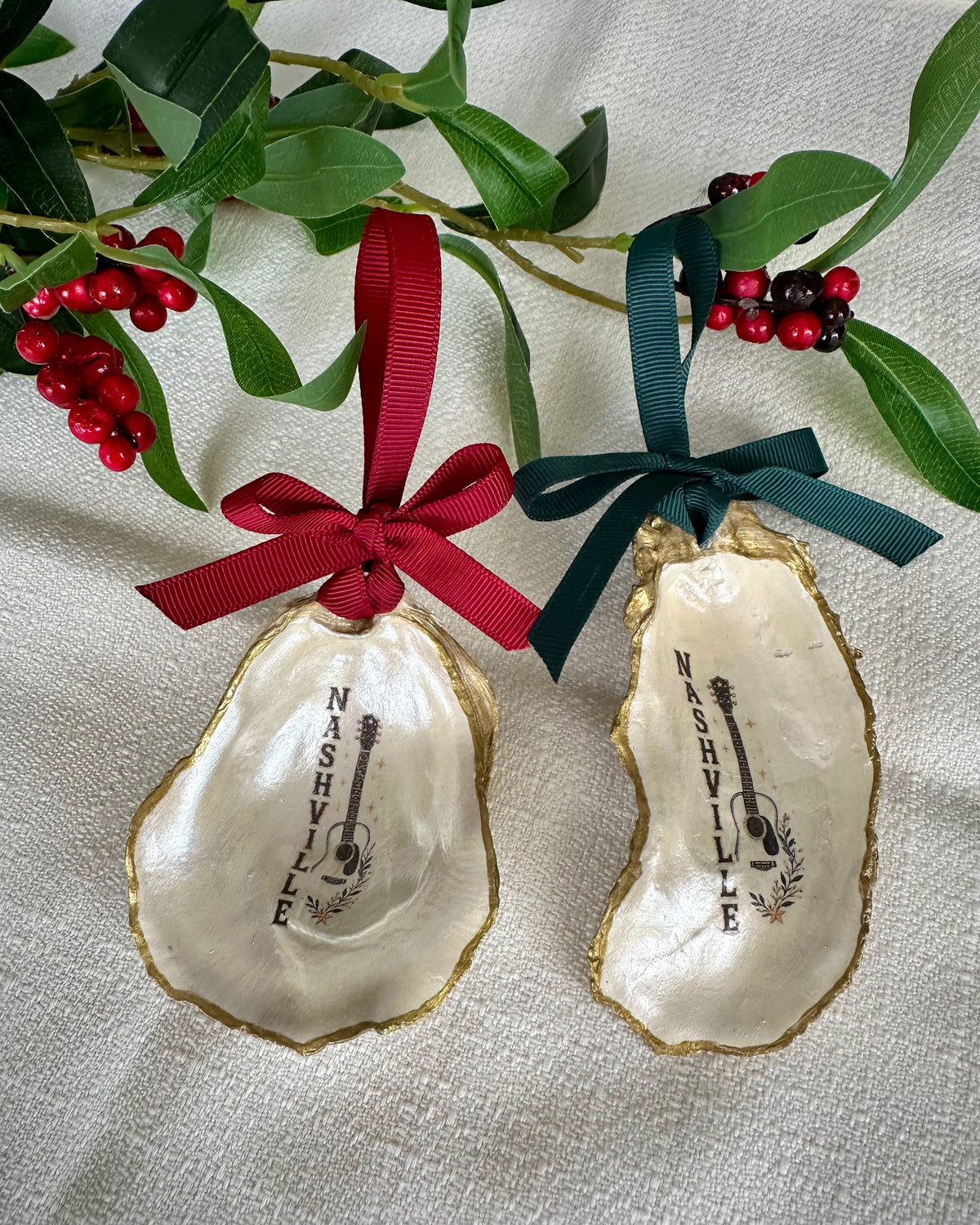 SHELLS + SALT - HANDCRAFTED OYSTER SHELL ORNAMENTS - ASSORTED