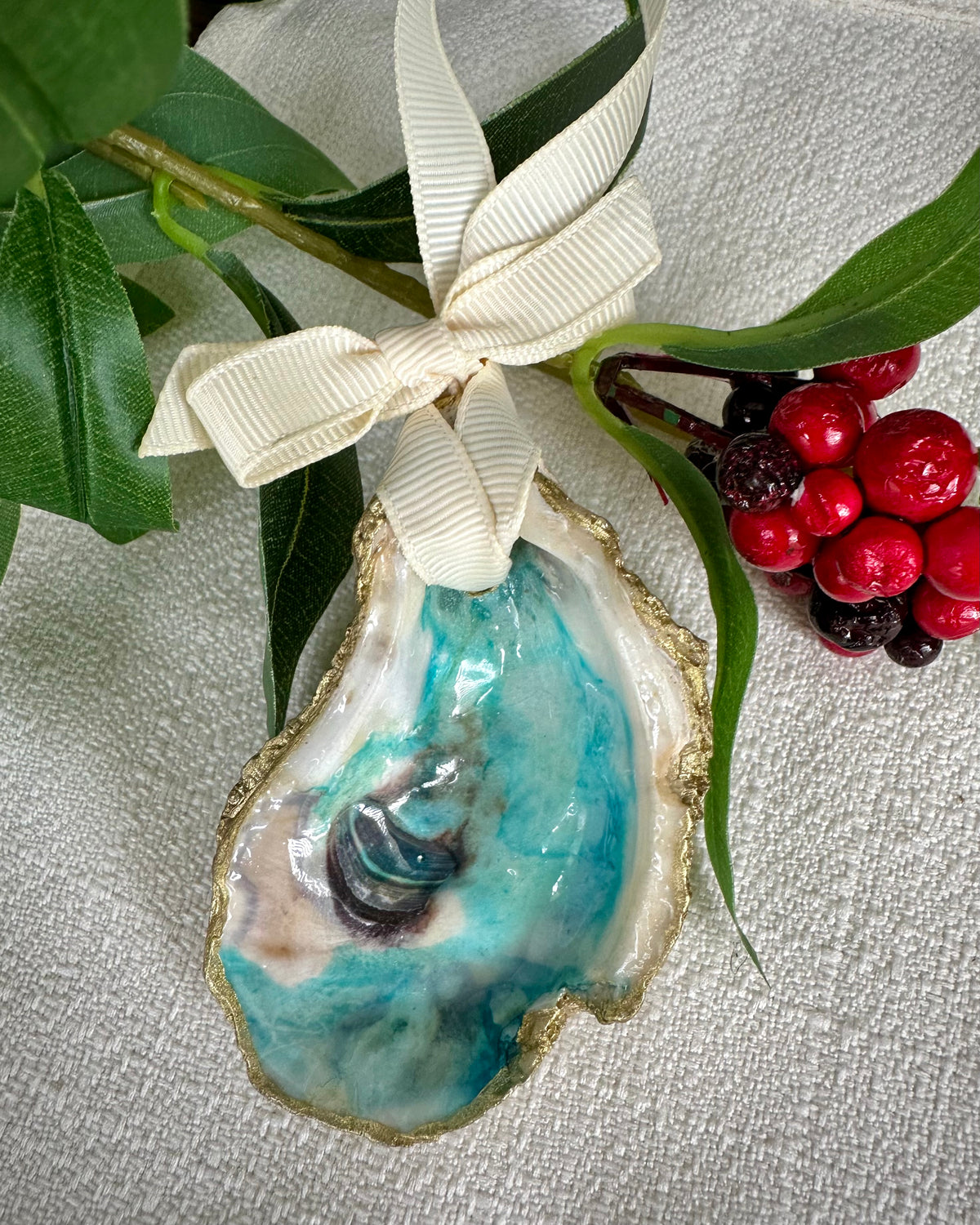 SHELLS + SALT - HANDCRAFTED OYSTER SHELL ORNAMENTS - ASSORTED