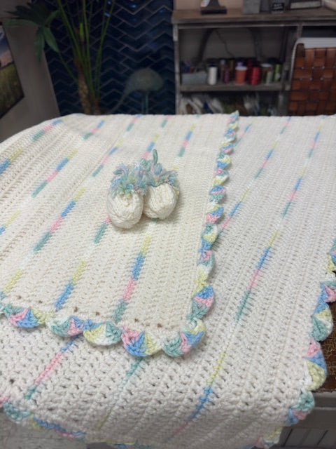 HANDMADE CROCHET KNIT BABY BLANKETS