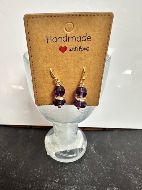 JANNIES JEWELS - EARRINGS 34 & 35 AMETHYST - ASSORTED