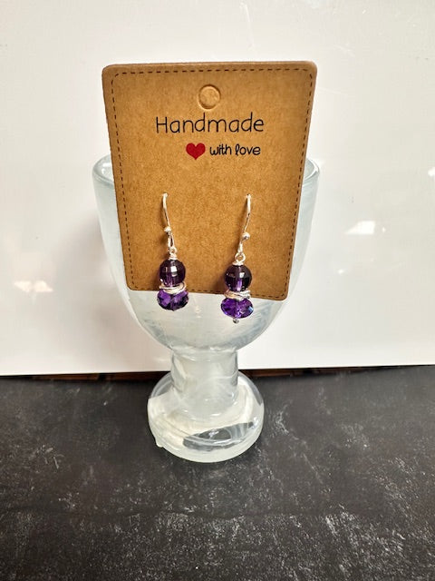 JANNIES JEWELS - EARRINGS 34 & 35 AMETHYST - ASSORTED