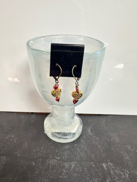 JANNIES JEWELS - EARRINGS 45 BRASS HEARTS