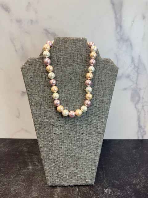 NANCY SCOFIELD 14MM SHELL PEARL NECKLACES