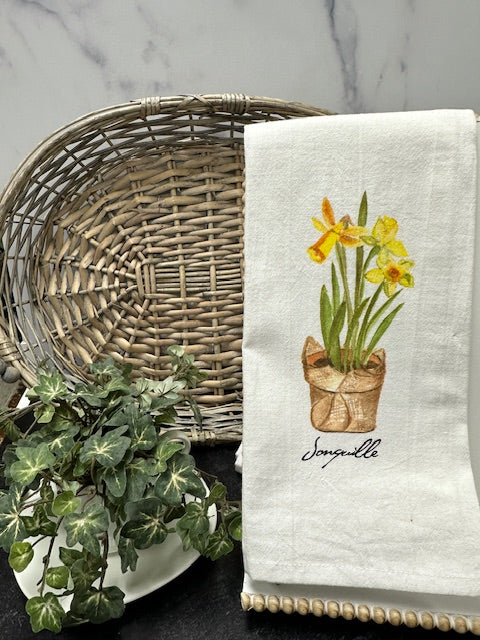 CYNTHIA DUNN DESIGNS FLOUR SACK TEA TOWEL 28" x 28" - ASSORTED DESIGNS