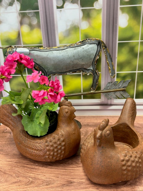 CHICKEN TERRACOTTA PLANTERS