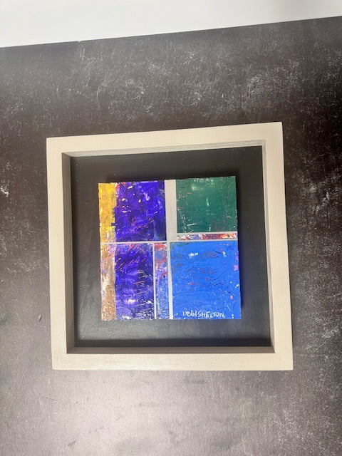 ORIGINAL ABSTRACT ARTWORK BY DEAN SHELTON - ASSORTED 6" x 6"