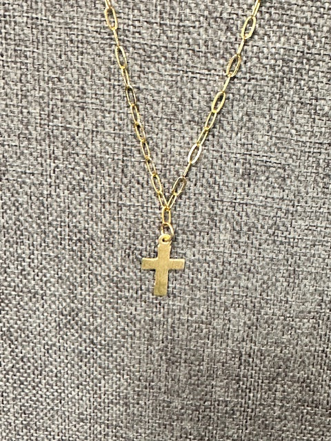 JANNIES JEWELS - NECKLACE 105 106 & 107 GOLD CROSS - ASSORTED