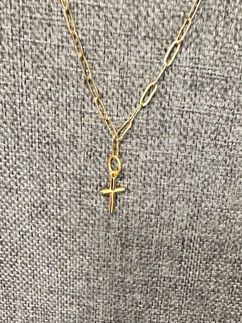 JANNIES JEWELS - NECKLACE 105 106 & 107 GOLD CROSS - ASSORTED