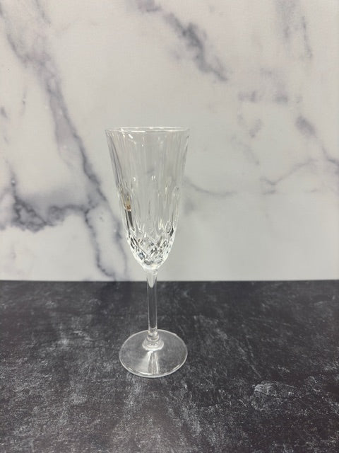 WATERFORD  CRYSTAL CHAMPAGNE FLUTE - SET OF 6