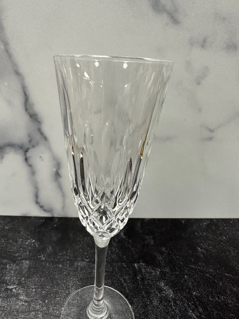 WATERFORD  CRYSTAL CHAMPAGNE FLUTE - SET OF 6