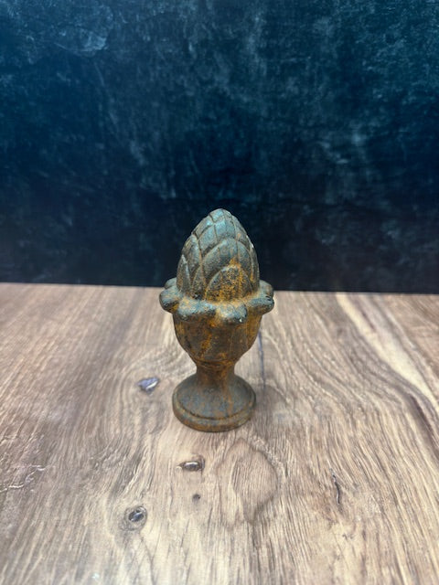 RUST ACORN FINIAL