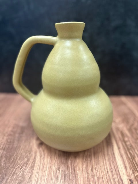 HANDCRAFTED POTTERY - JAR WITH HANDLE