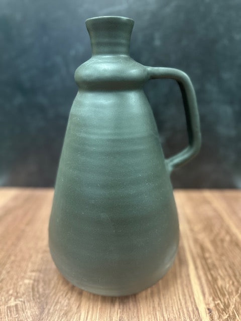 HANDCRAFTED POTTERY - JAR WITH HANDLE