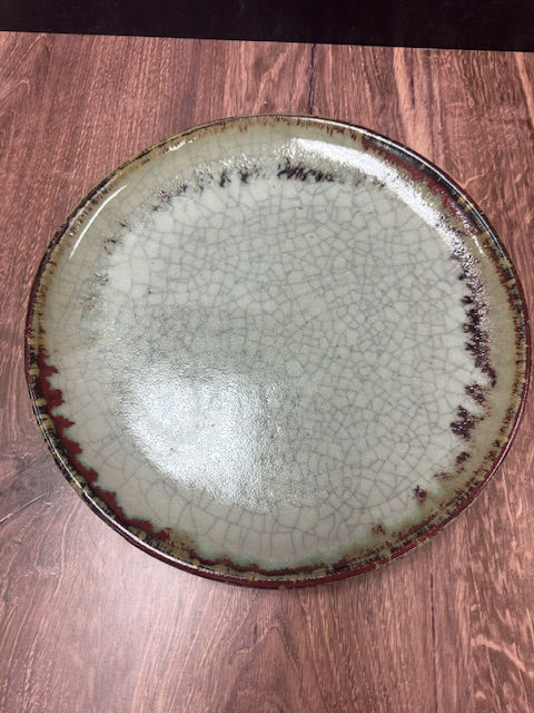 CRACKLED GLAZED PLATTER