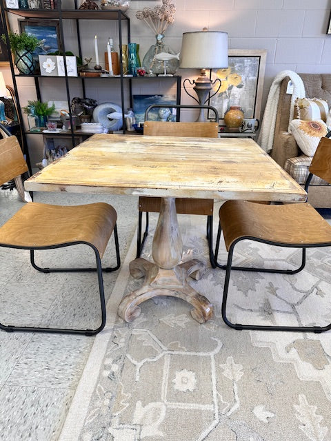 DISTRESSED WOOD TABLE