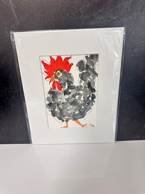 ORIGINAL WATERCOLORS BY THEO BEE - MATTED 8x10