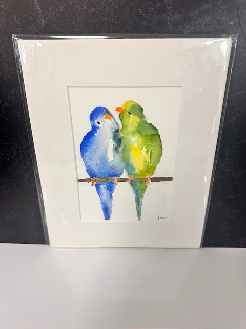 ORIGINAL WATERCOLORS BY THEO BEE - MATTED 8x10