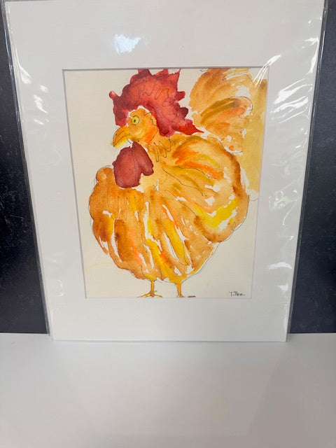 ORIGINAL WATERCOLORS BY THEO BEE - MATTED 11x14