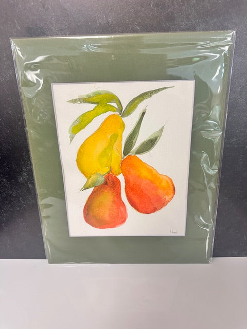 ORIGINAL WATERCOLORS BY THEO BEE - MATTED 11x14