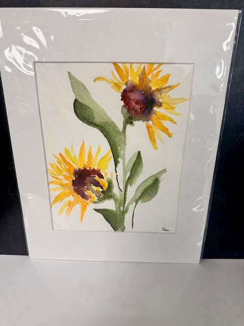 ORIGINAL WATERCOLORS BY THEO BEE - MATTED 11x14