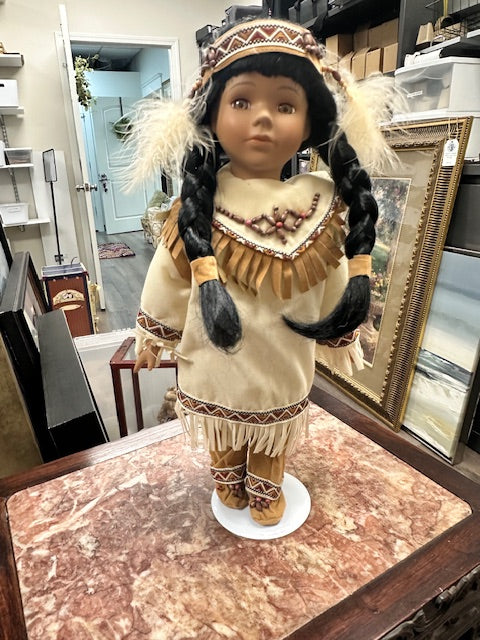 BEVERLY NATIVE AMERICAN PORCELAIN DOLL