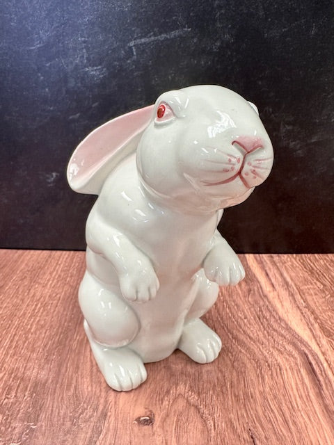 VINTAGE FITZ AND FLOYD CERAMIC BUNNY RABBITS