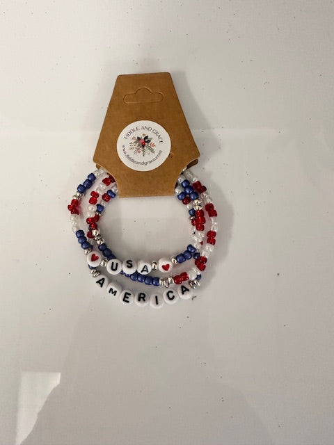 FIDDLE & GRACE USA STACK BRACELET