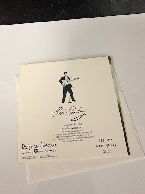 1956 ALFRED WERTHEIMER COLLECTION ELVIS GREETING CARDS
