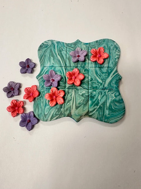 CHERRYLAYNE & CO. POLYMER CLAY TIC TAC TOE GAME - ASSORTED