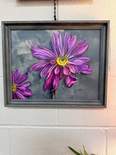 MICHELLE MURAKAMI ORIGINAL ARTWORK - AWKWARD BEAUTY (ZINNIA)