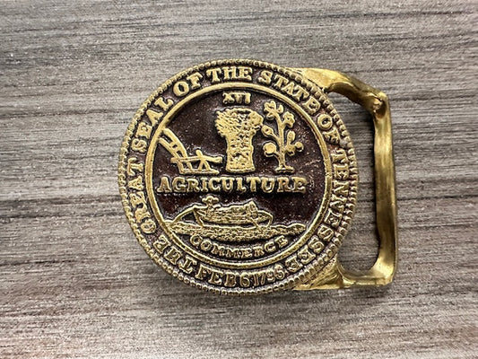 THE GREAT SEAL OF THE STATE OF TENNESSEE - AGRICULTURE BELT BUCKLE