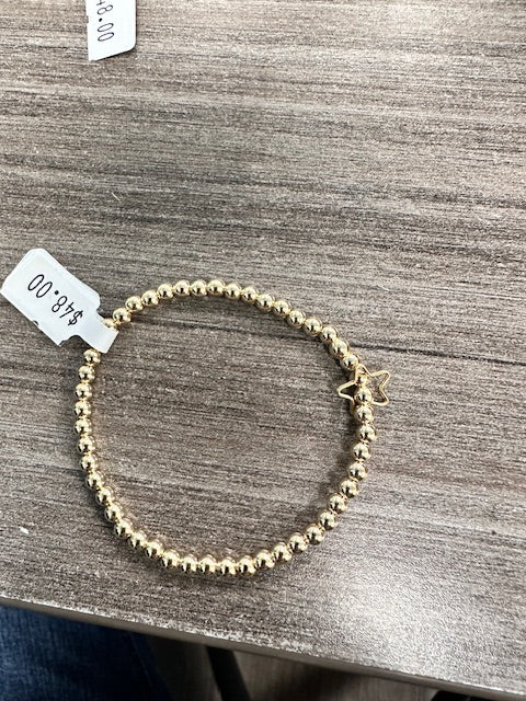 MORGAN & ME #3 4MM 14k GOLD OR STERLING SILVER BRACELET WITH CHOICE OF CHARM