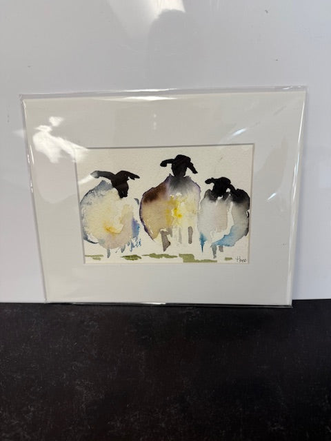 ORIGINAL WATERCOLORS BY THEO BEE - MATTED 8x10