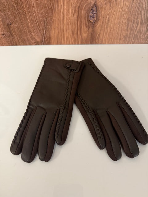 A SINGLE STRAND VEGAN LEATHER TEXTING GLOVE - ASSORTED