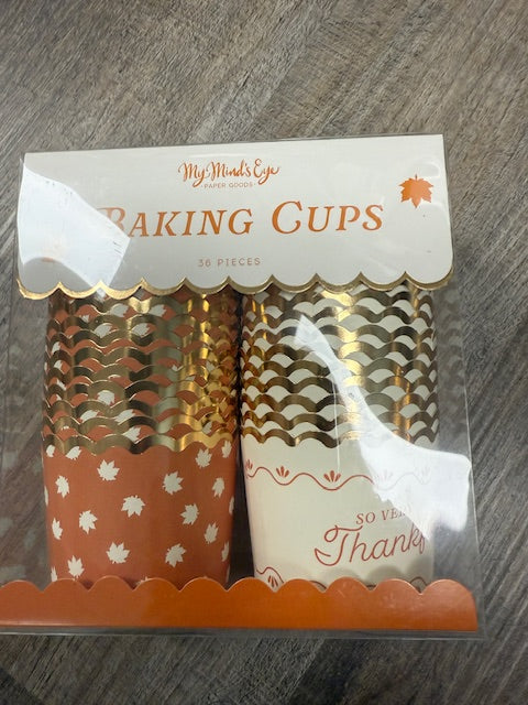 MY MIND'S EYE AUTUMN BAKING CUPS - ASSORTED 36 COUNT