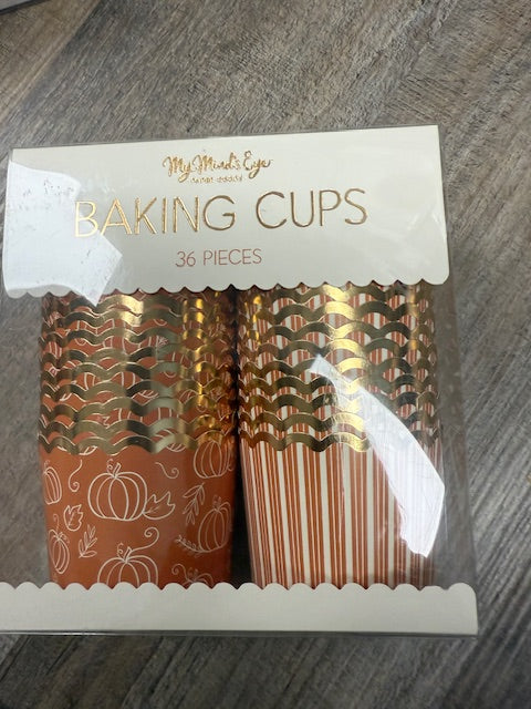 MY MIND'S EYE AUTUMN BAKING CUPS - ASSORTED 36 COUNT