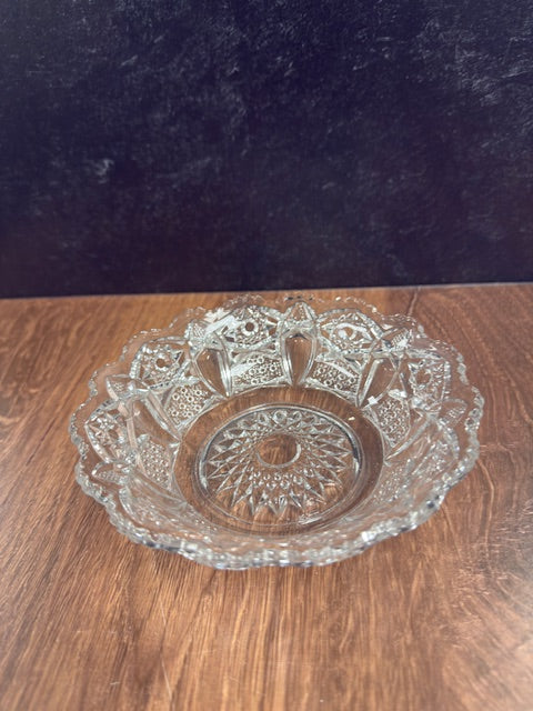 VINTAGE PRESSCUT BUTTON & STARS CANDY DISH