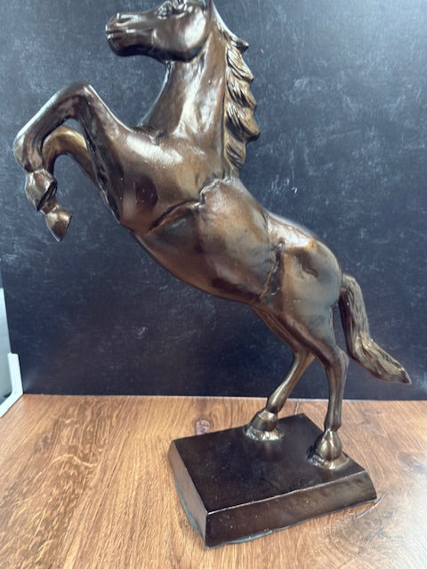 COPPER BRONZED HORSE STATUE