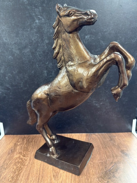 COPPER BRONZED HORSE STATUE