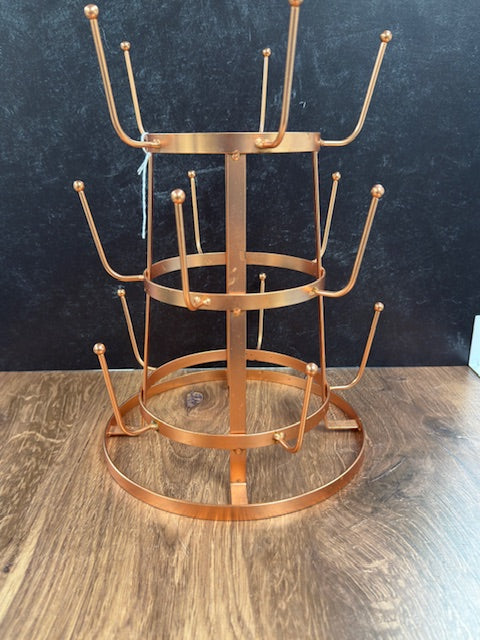 COPPER 3 TIERED MUG STAND