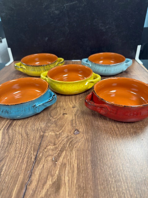ITALIAN CASSEROLE CROCK BOWLS OVEN TO TABLE BY DE SILVA