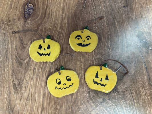 SARAH FORNO POTTERY - HALLOWEEN ORNAMENTS - ASSORTED