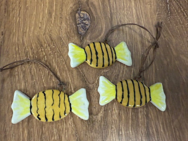 SARAH FORNO POTTERY - HALLOWEEN ORNAMENTS - ASSORTED