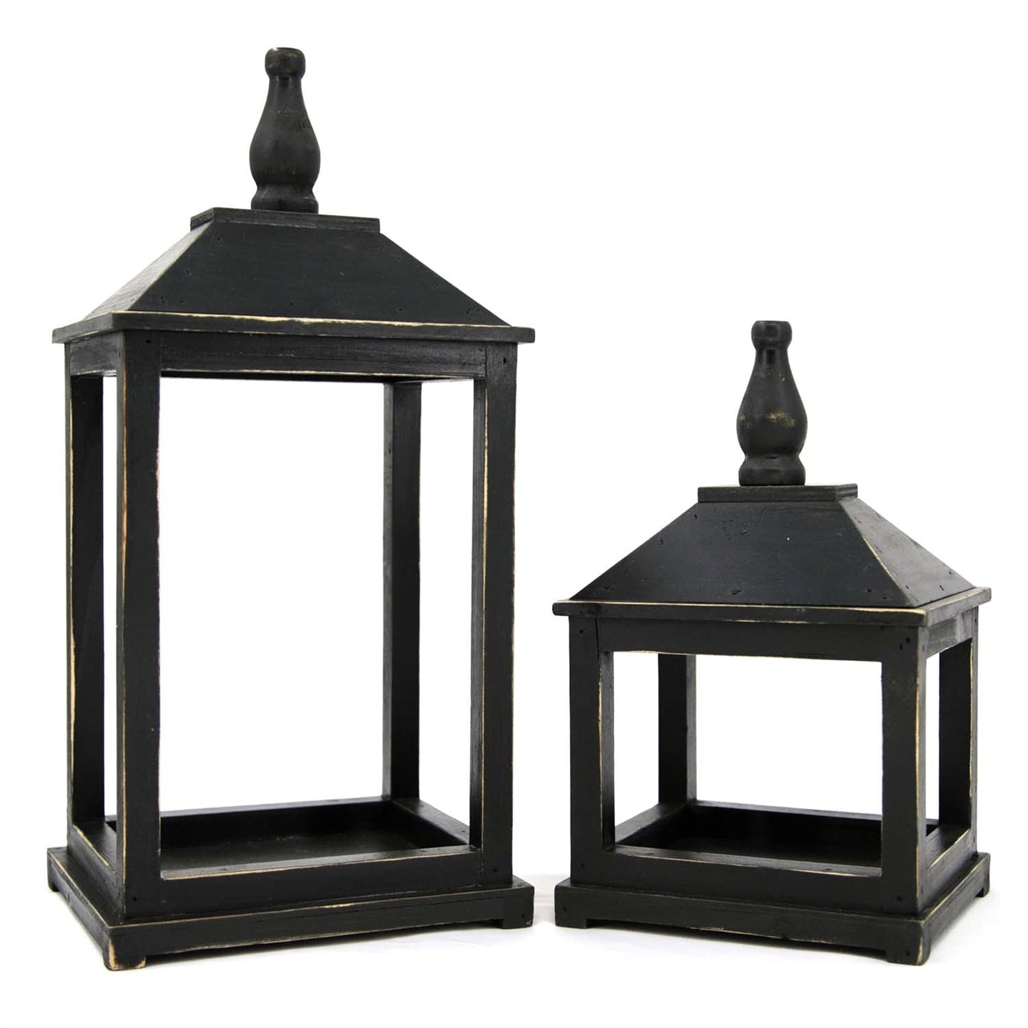 BLACK RETANGULAR LANTERN - ASSORTED