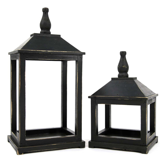 BLACK RETANGULAR LANTERN - ASSORTED