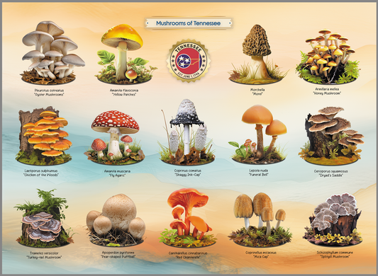HIGHLAND CREEK MUSHROOMS OF TENNESSEE JIGSAW PUZZLE