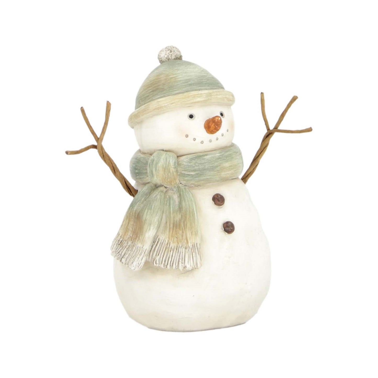 MINI GREEN-DRESSSED SNOWMAN - ASSORTED