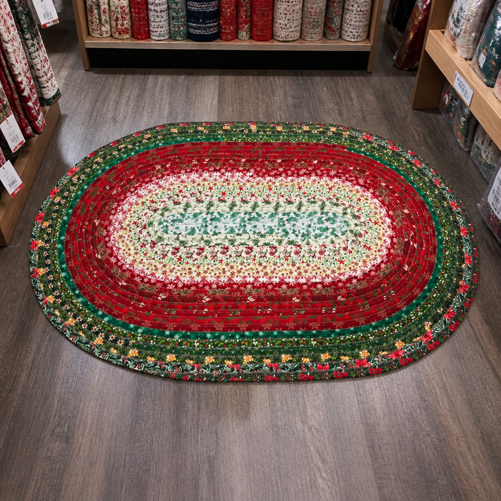BLUE RIDGE CREATIONS BY JANICE CLEMENTS - HANDMADE JELLY ROLL RUGS AND PLACEMATS - ASSORTED