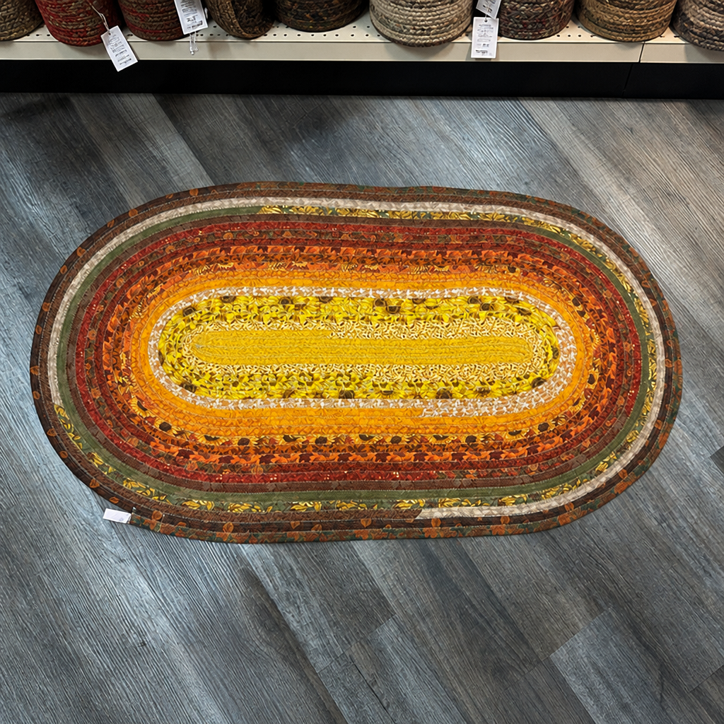 BLUE RIDGE CREATIONS BY JANICE CLEMENTS - HANDMADE JELLY ROLL RUGS AND PLACEMATS - ASSORTED