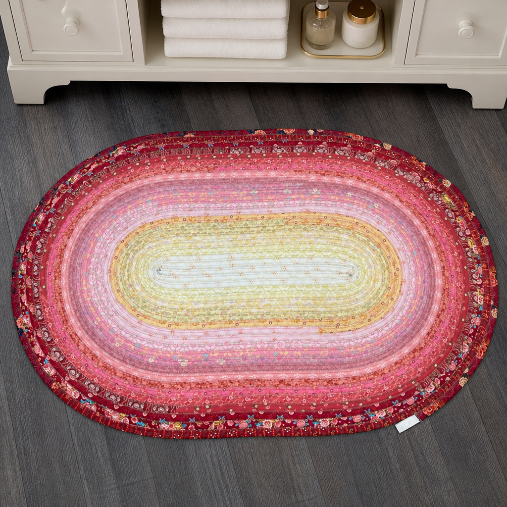 BLUE RIDGE CREATIONS BY JANICE CLEMENTS - HANDMADE JELLY ROLL RUGS AND PLACEMATS - ASSORTED